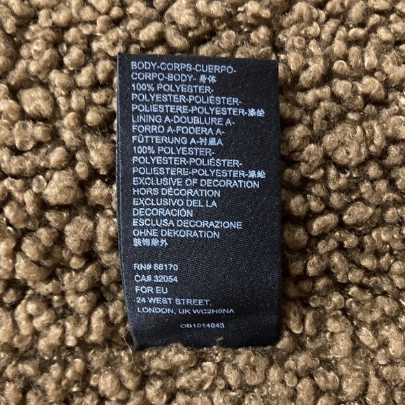 ANTHROPOLOGIE Joni Oversized Sherpa Lined Longline Moto Aviator Jacket LIKE NEW - Picture 12 of 13